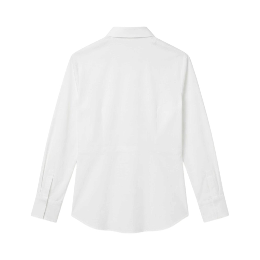 Purotatto Blusa Donna in Cotone Bianco