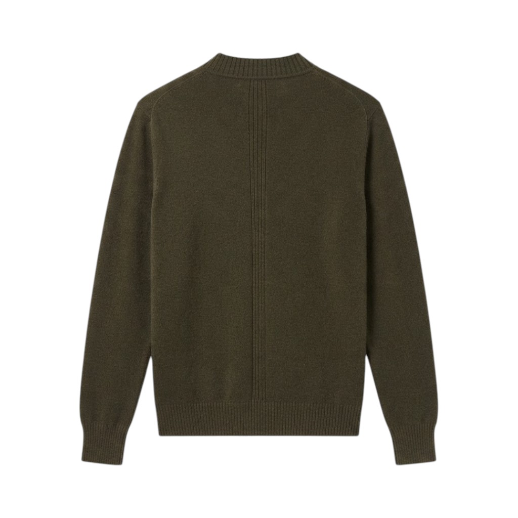 PUROTATTO Maglia in Verde Militare con Maniche Lunghe