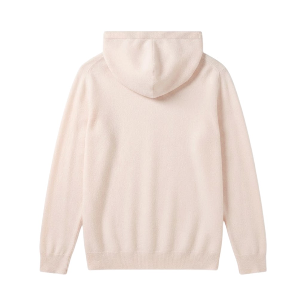 Purotatto Maglia con Cappuccio in Cashmere Nude