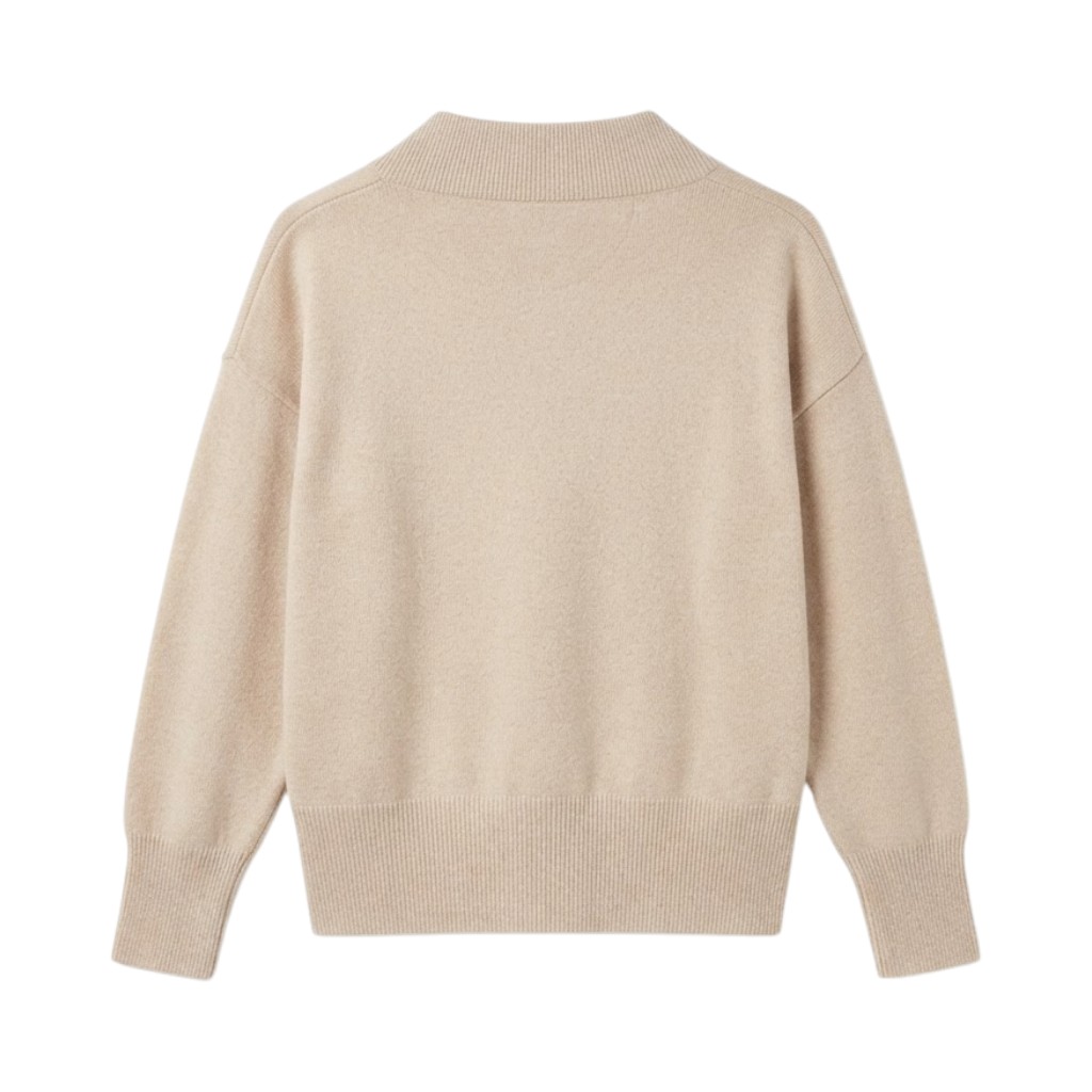 Purotatto Maglia Donna in Cashmere Sabbia