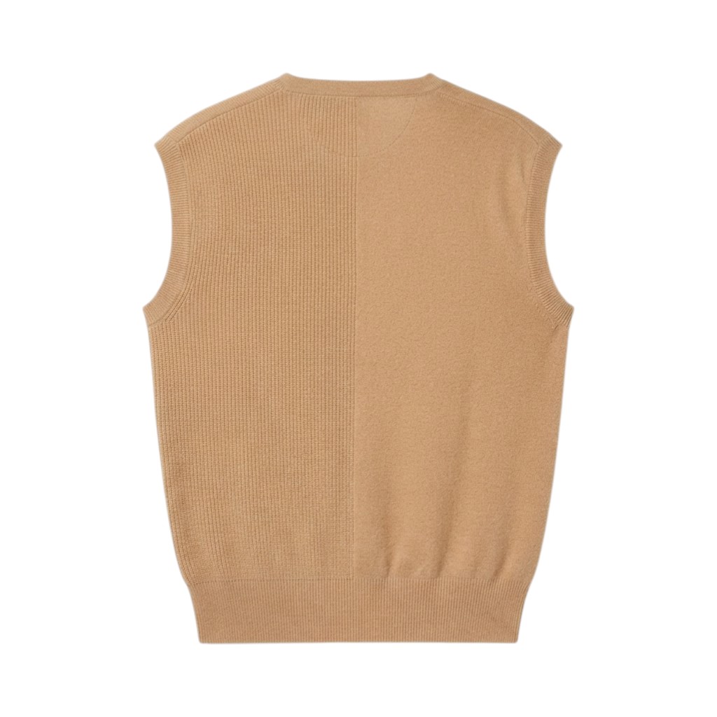 Purotatto Gilet in Cashmere Cammello