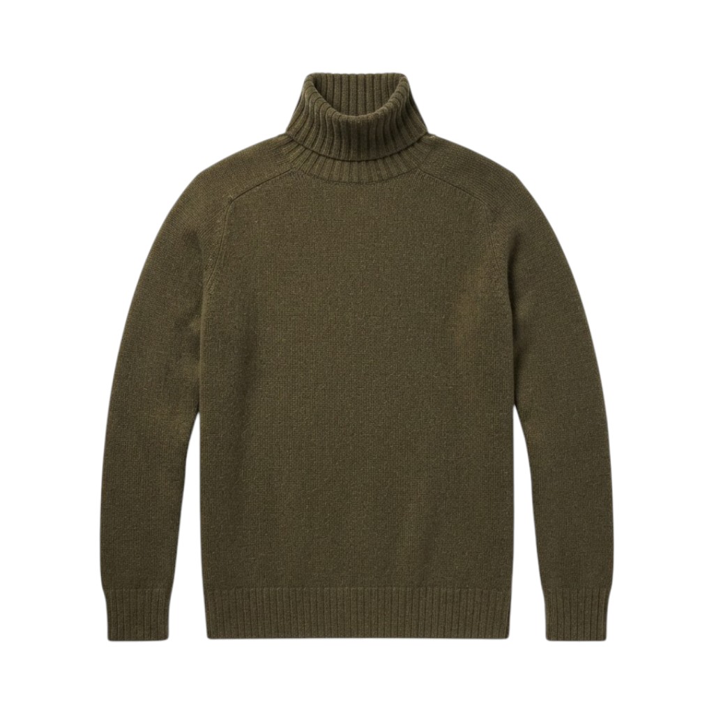 Purotatto Lupetto Donna in Lana Verde Militare