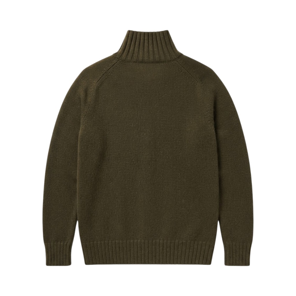 Purotatto Lupetto Donna in Lana Verde Militare