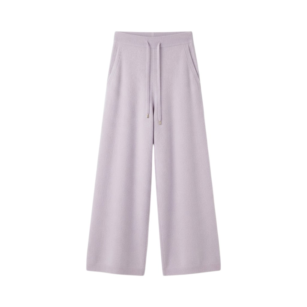 Purotatto Pantaloni Donna in Maglia Perlata