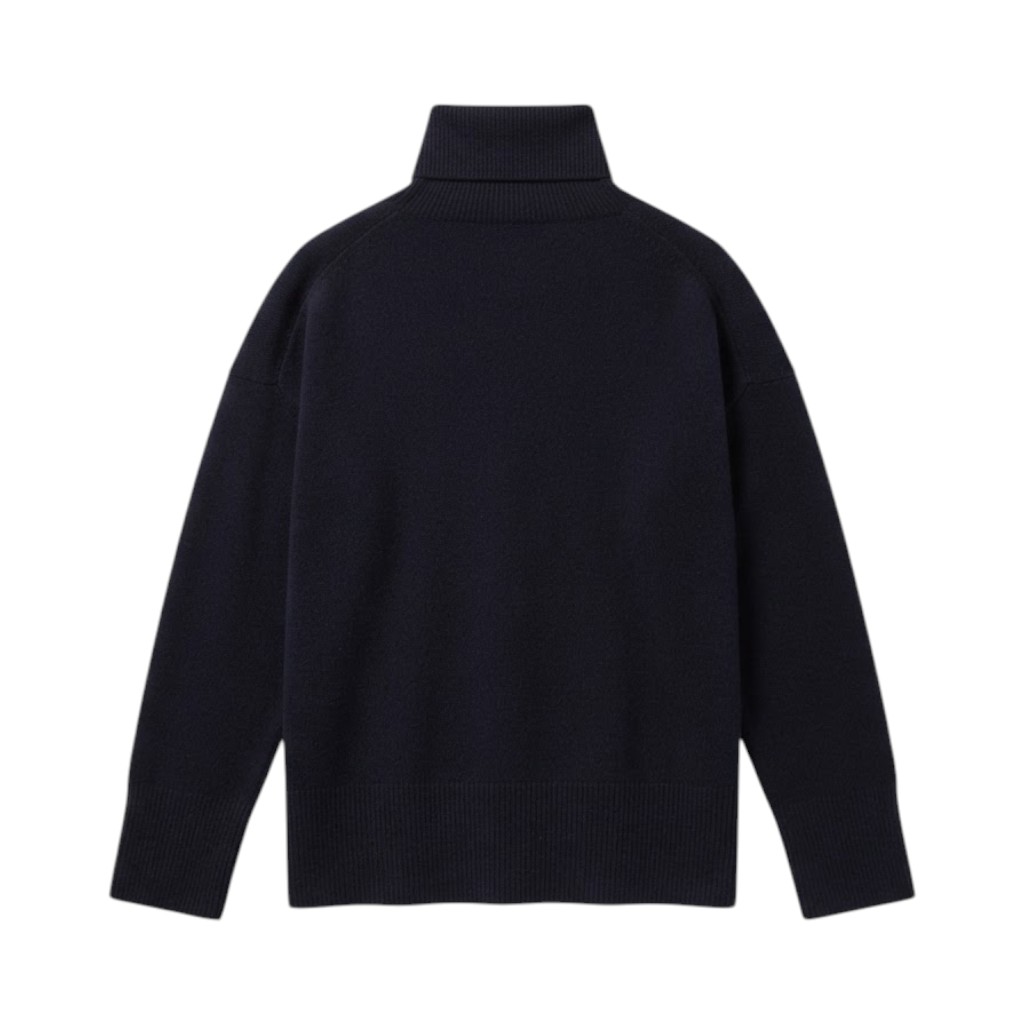 Purotatto Dolcevita Donna in Lana Blu