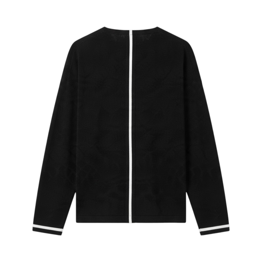 PUROTATTO Maglia con Cappuccio in Nero e Pani