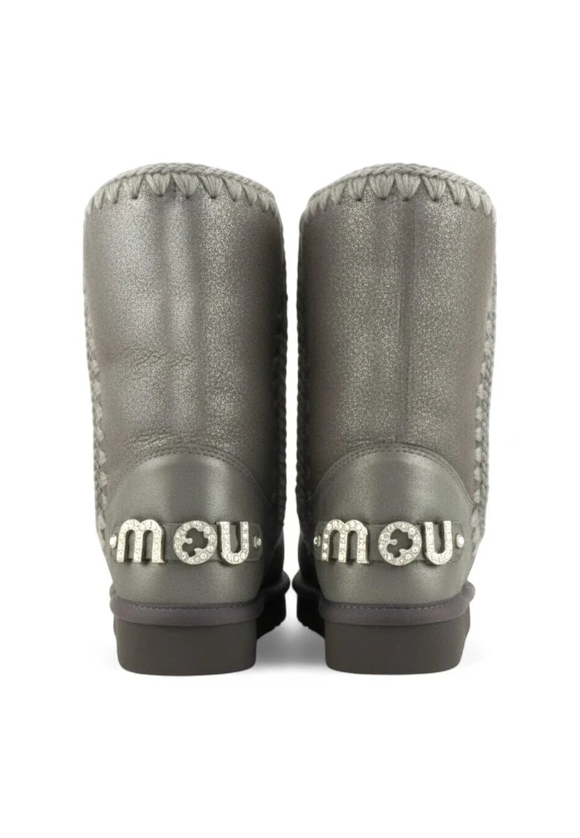 Mou Eskimo Stivaletti Donna Silver in Suede con Cuciture – 101036B-DUIRO
