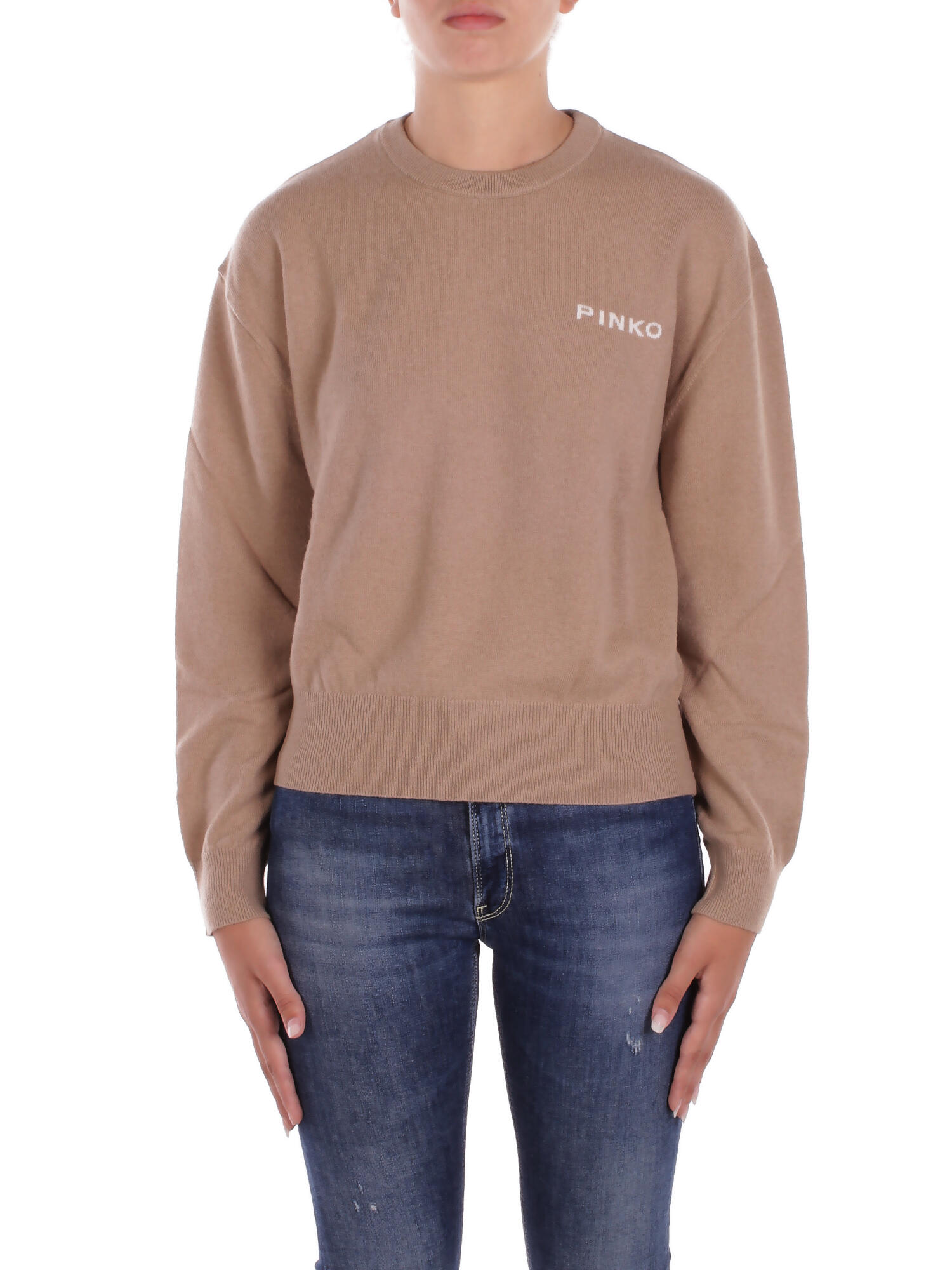Pinko Sweaters Camel