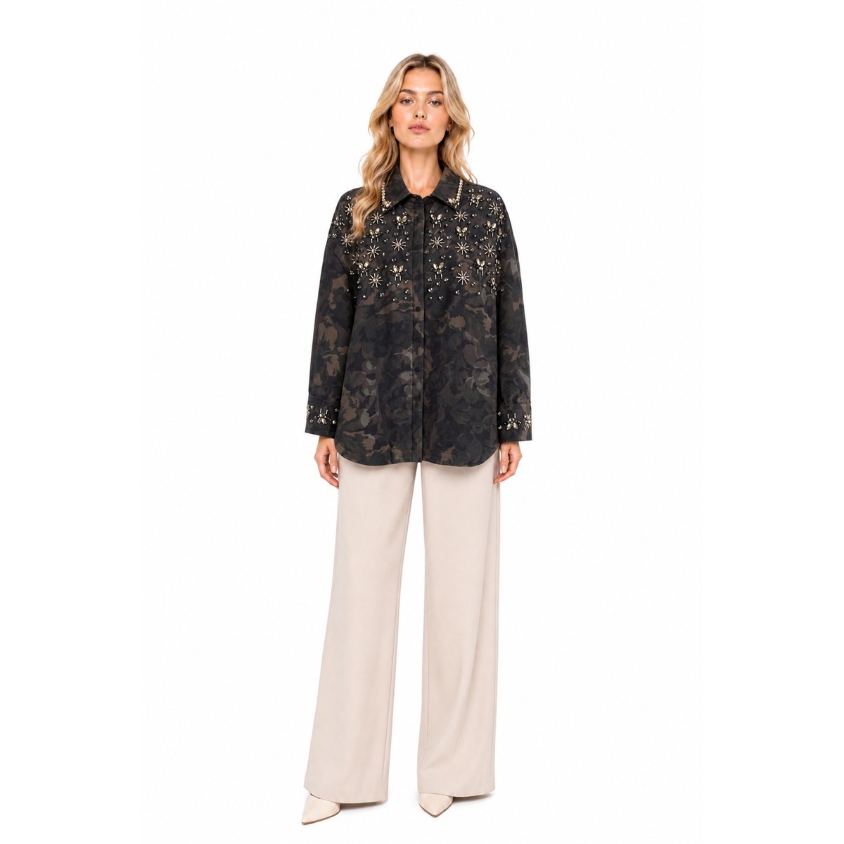 Pinko Chemises Vert Noir