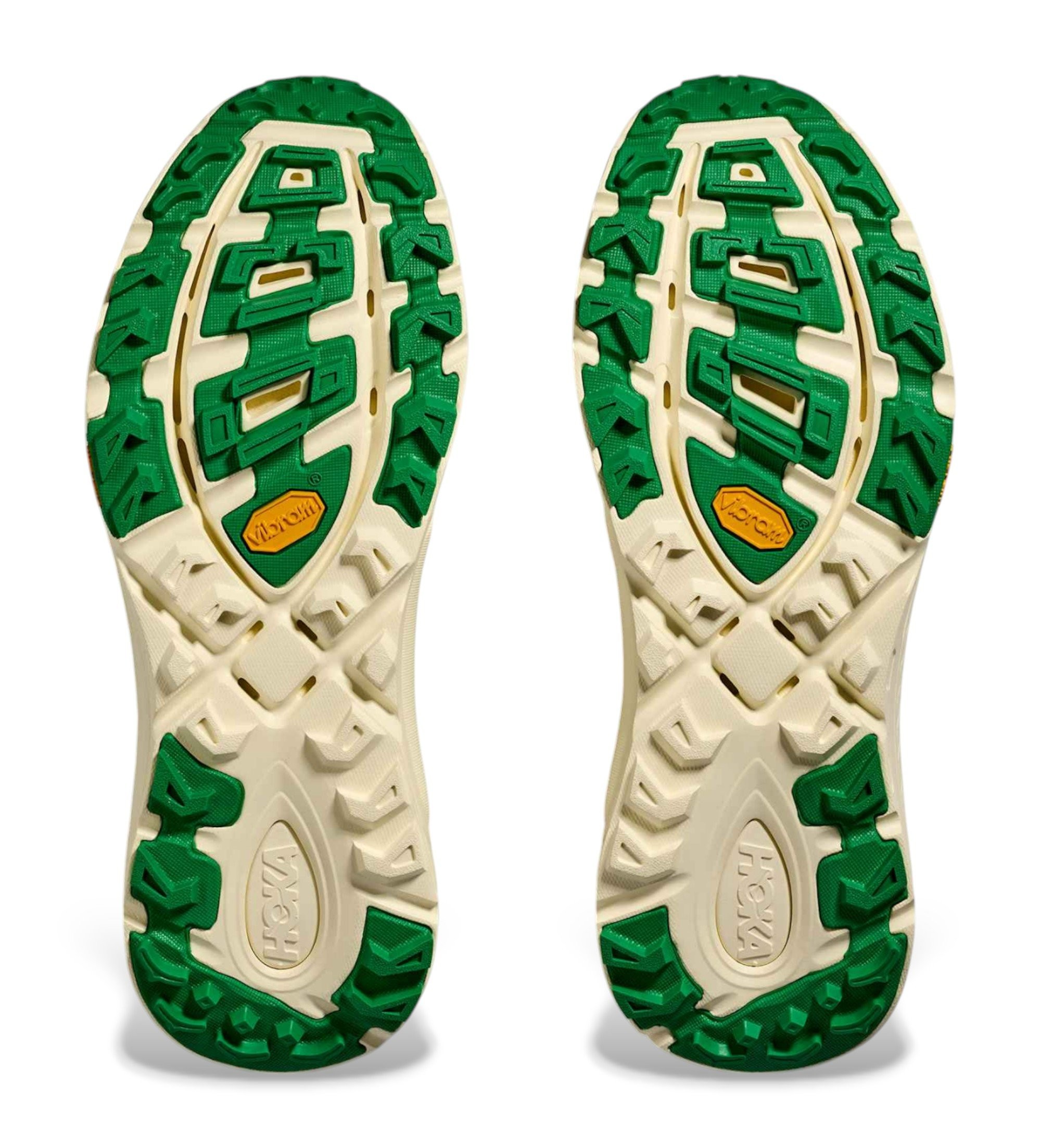Hoka One One Zapatillas blancas y verdes de hombres
