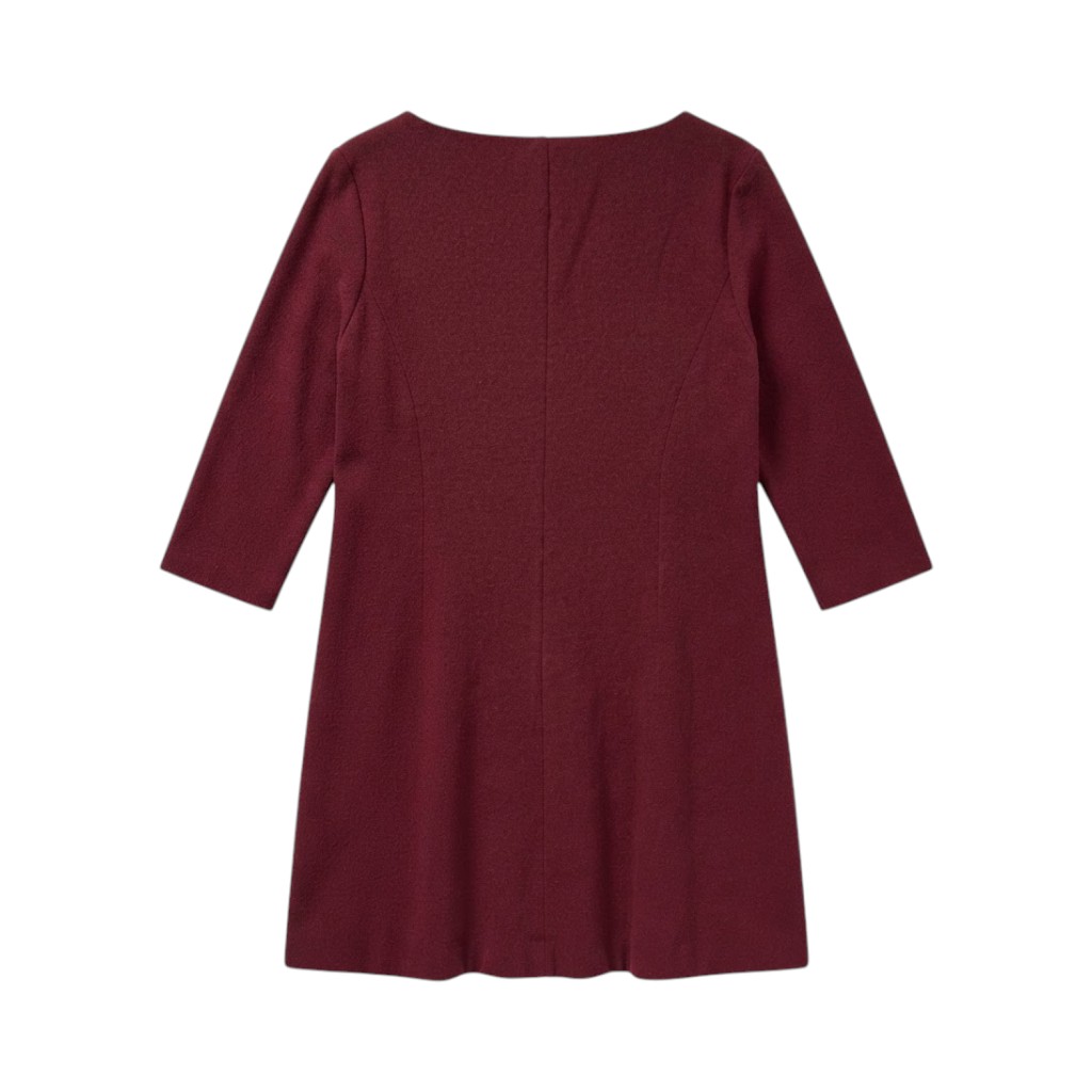 Niu Vestito Donna in Lana Bordeaux