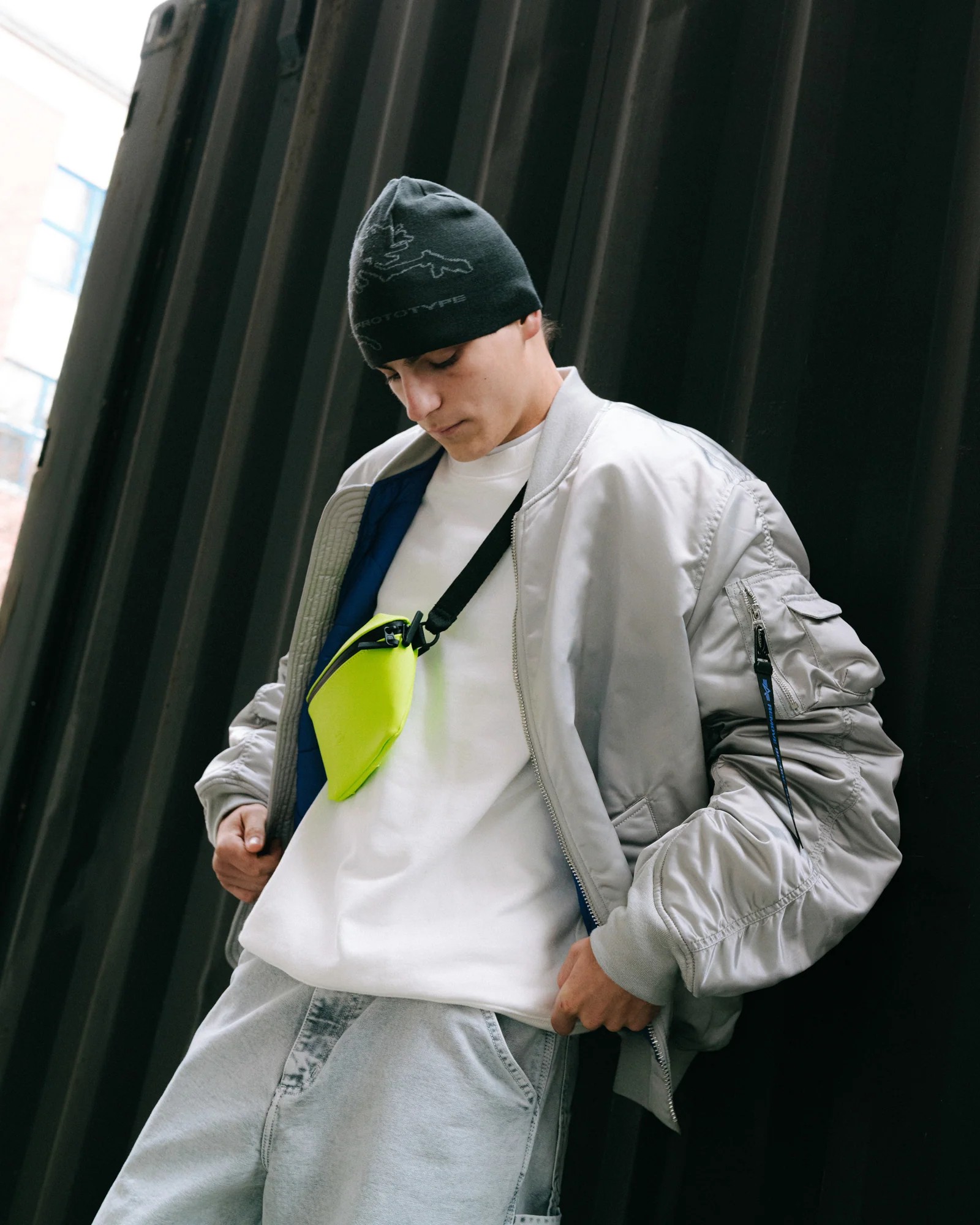 Alpha Industries Giacca Bomber MA-1 UV Pastel Grey