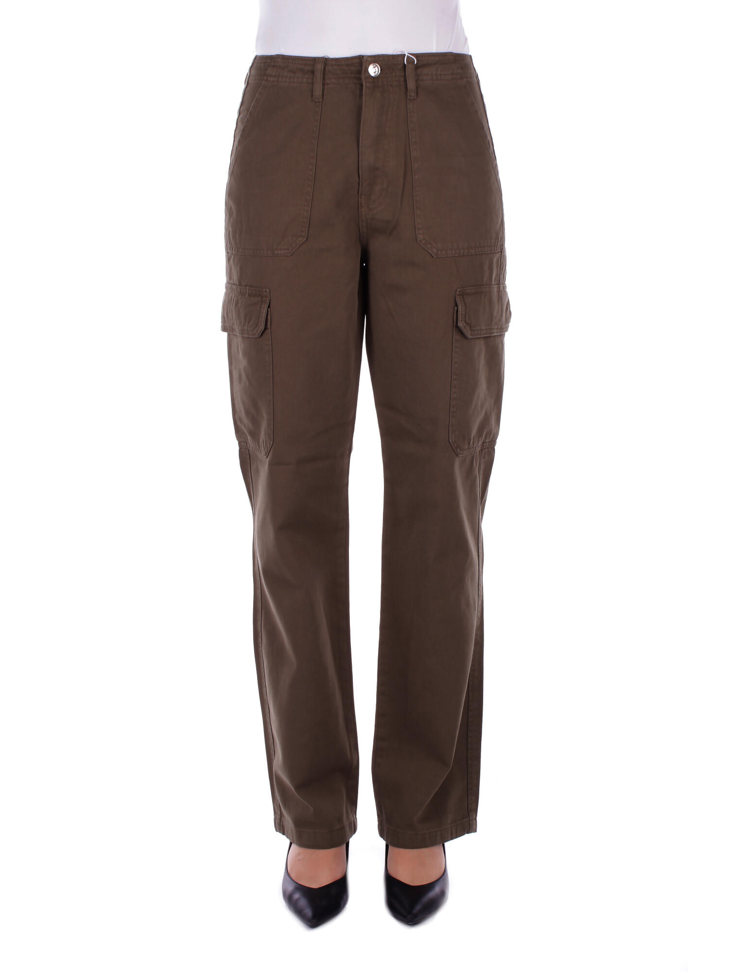 Only Trousers Green In Multi