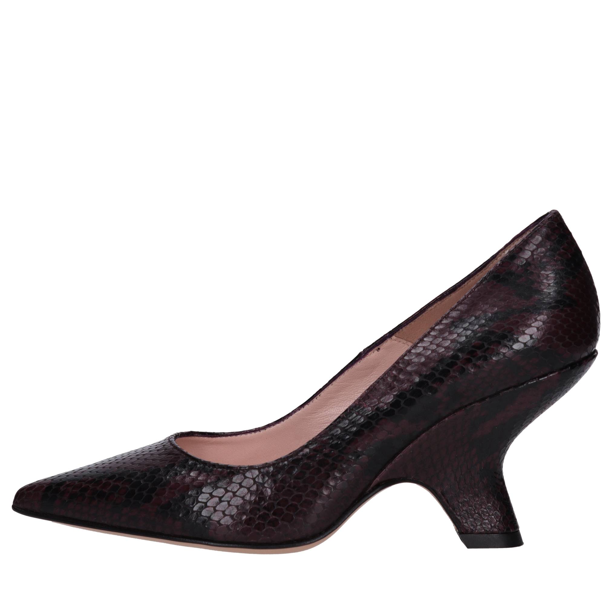 Anna F. With Heel Bordeaux