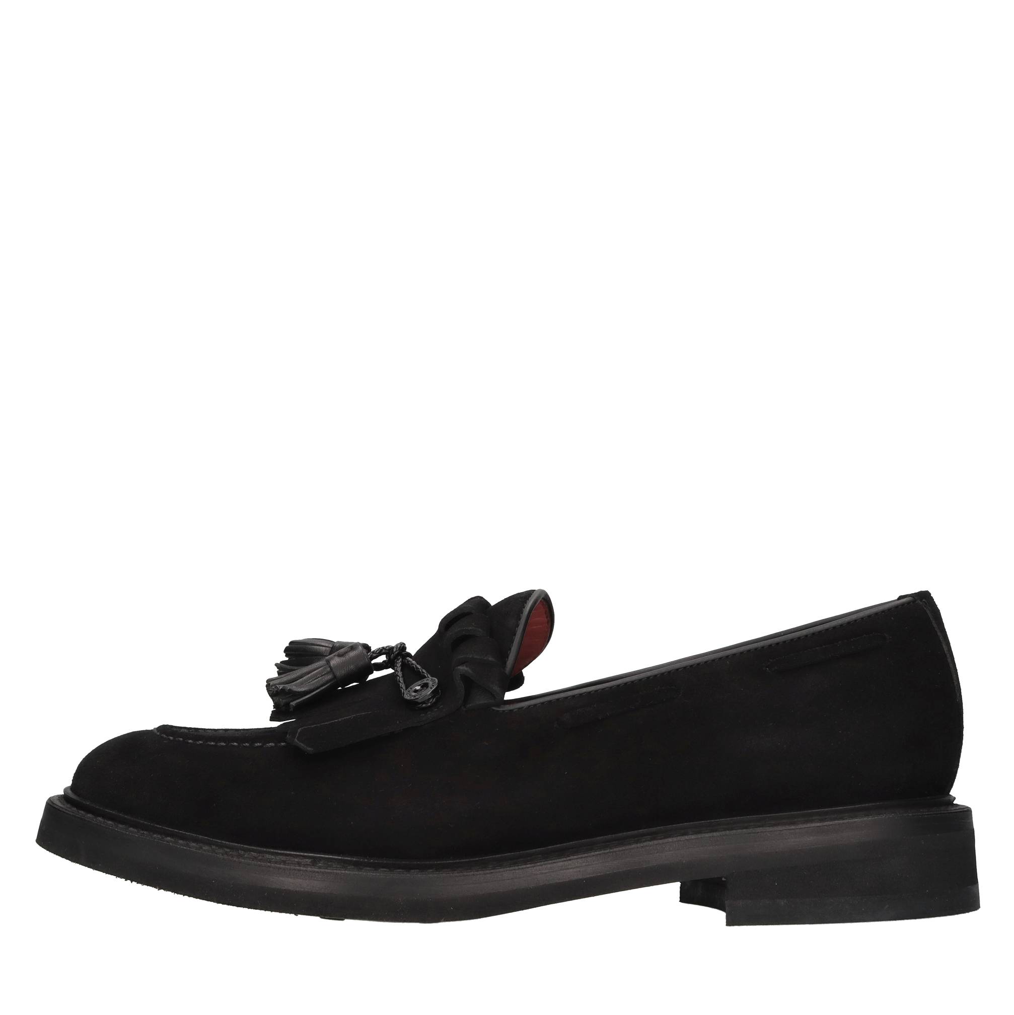 Barrett Flat Shoes In Nero Scuri