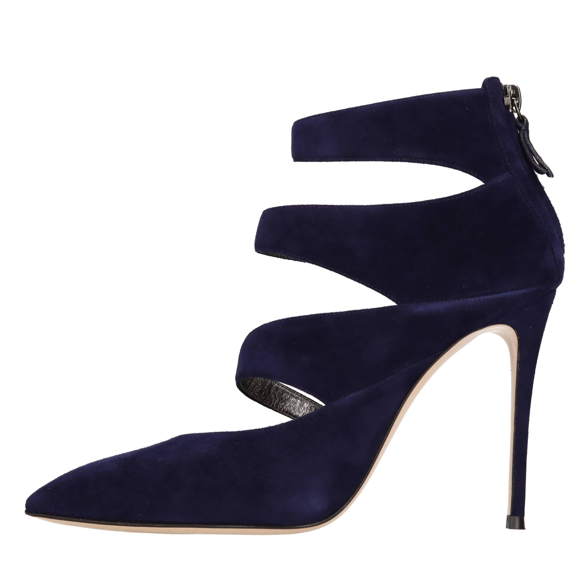 Casadei Boots Blue In Blu Blu E Verdi