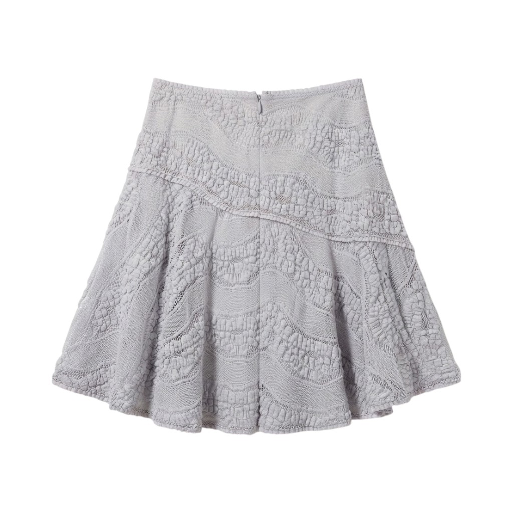 Charo Ruiz Ibiza Gonna Donna in Pizzo Grigio