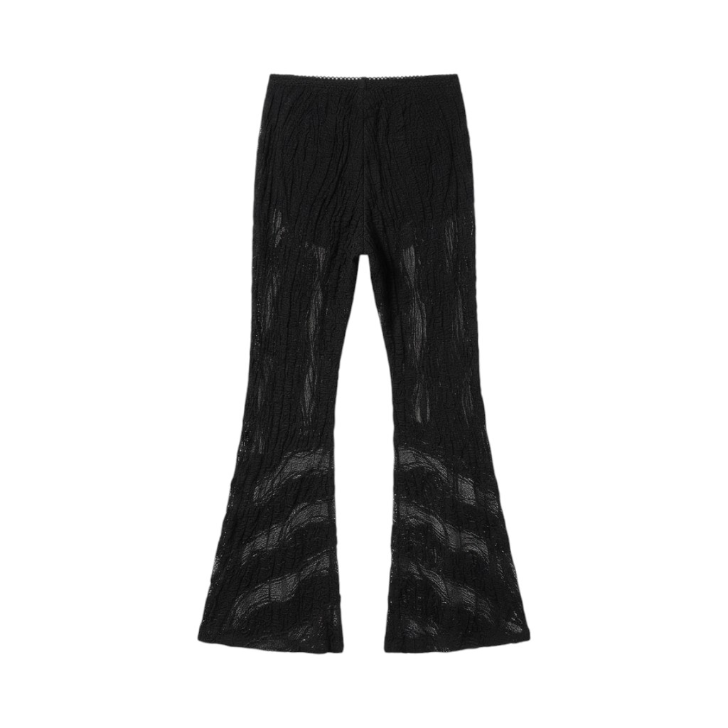 Charo Ruiz Ibiza Pantaloni Donna in Pizzo Nero