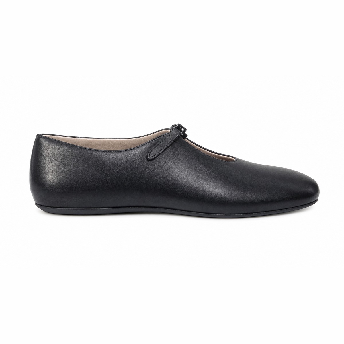 Mm Max Mara Flat Shoes In Black