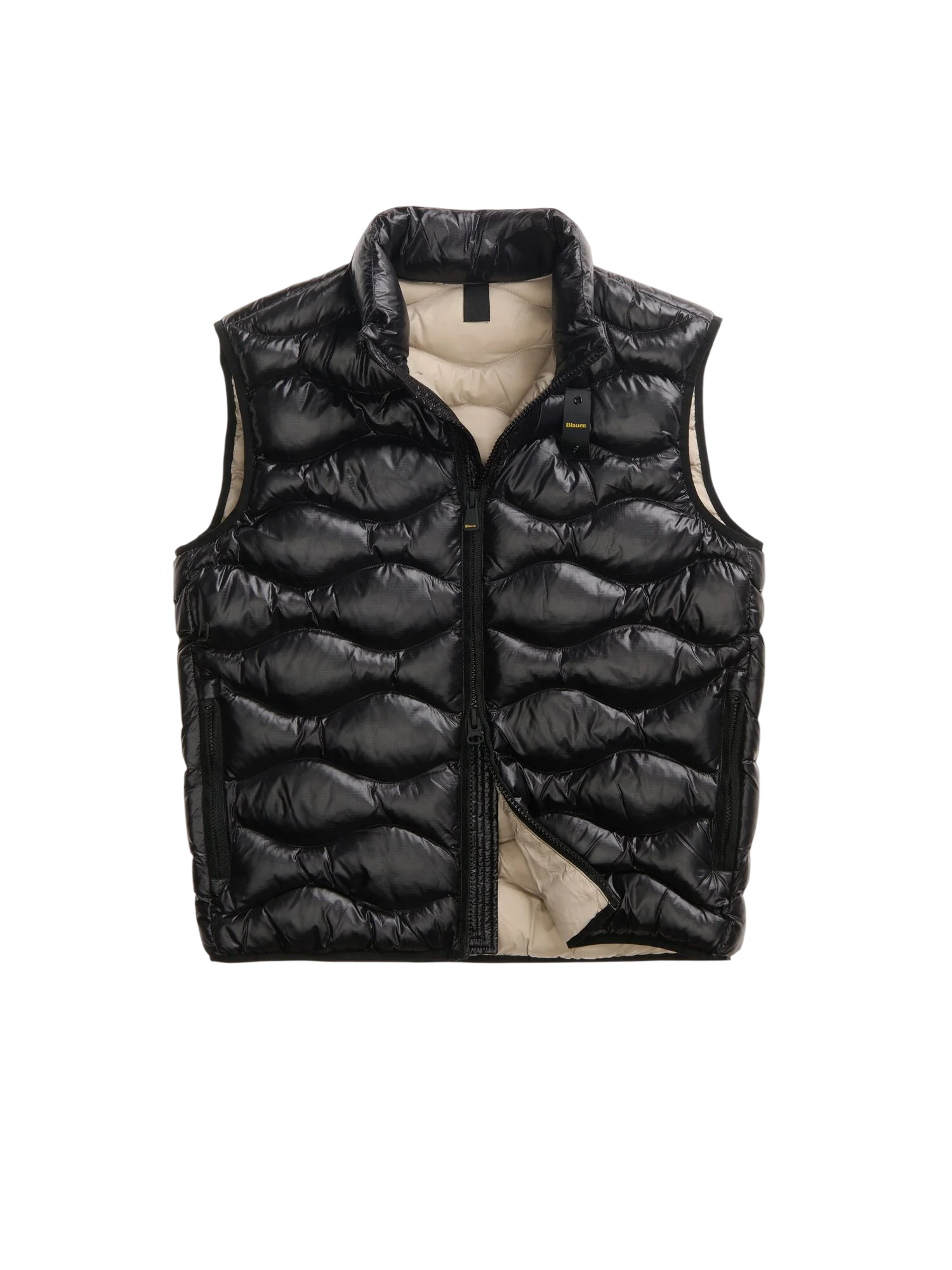 Blauer Vestes noires