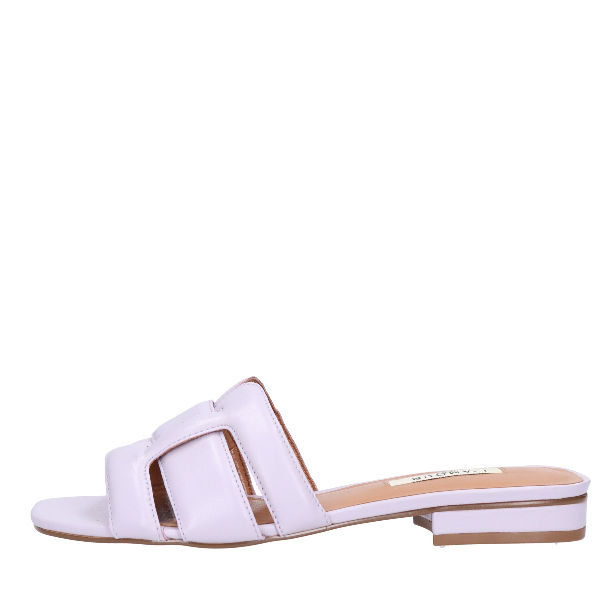 Lamour-paris L'amour Paris Sandals Lilac In Lilla Chiari E Naturali