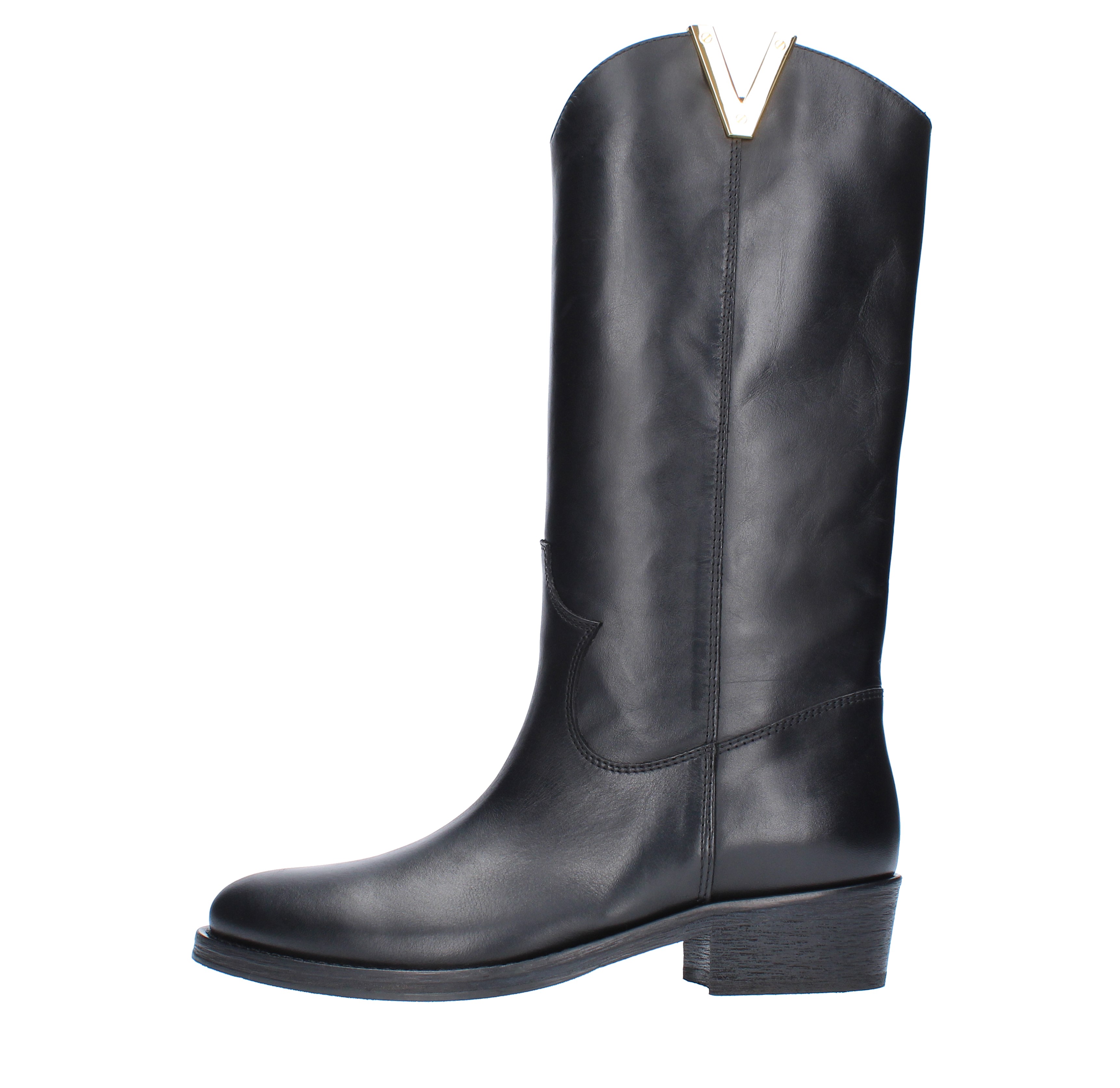 Via Roma 15 Boots Black In Nero Neri E Grigi