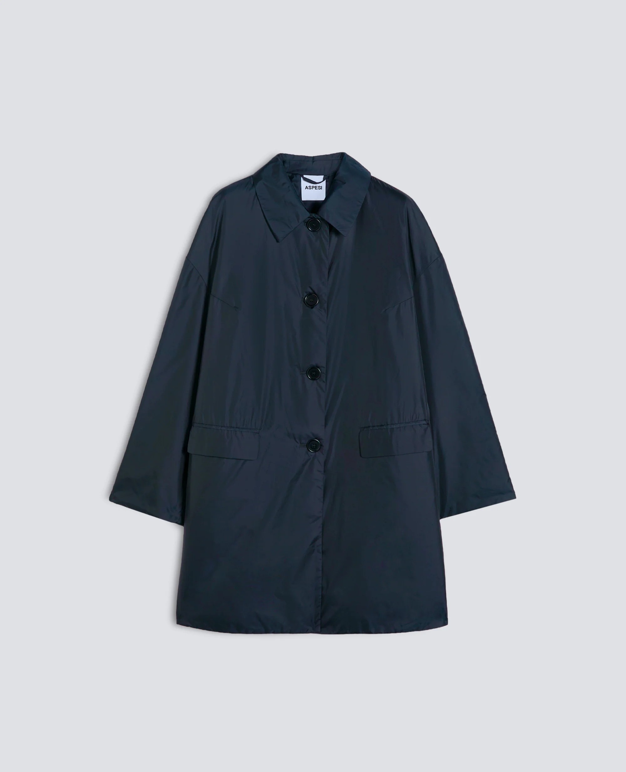 Aspesi Herren Mantel Blau Marine