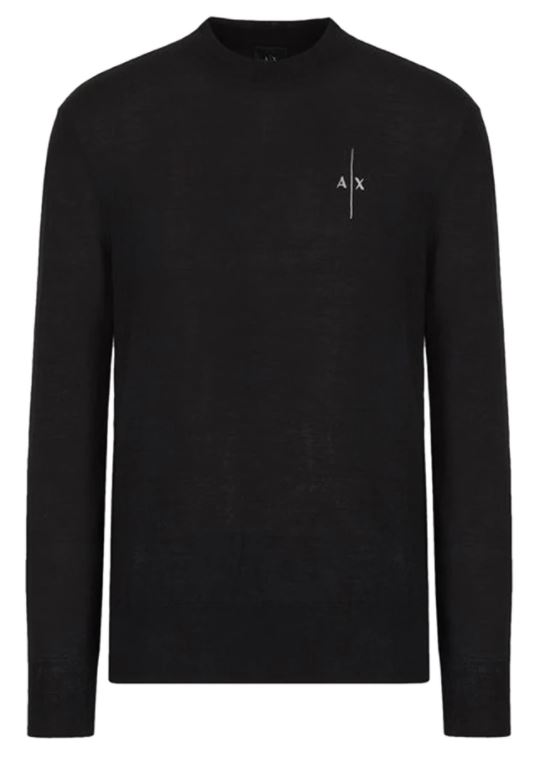 Armani Exchange Sweaters Black In Nero Neri E Grigi