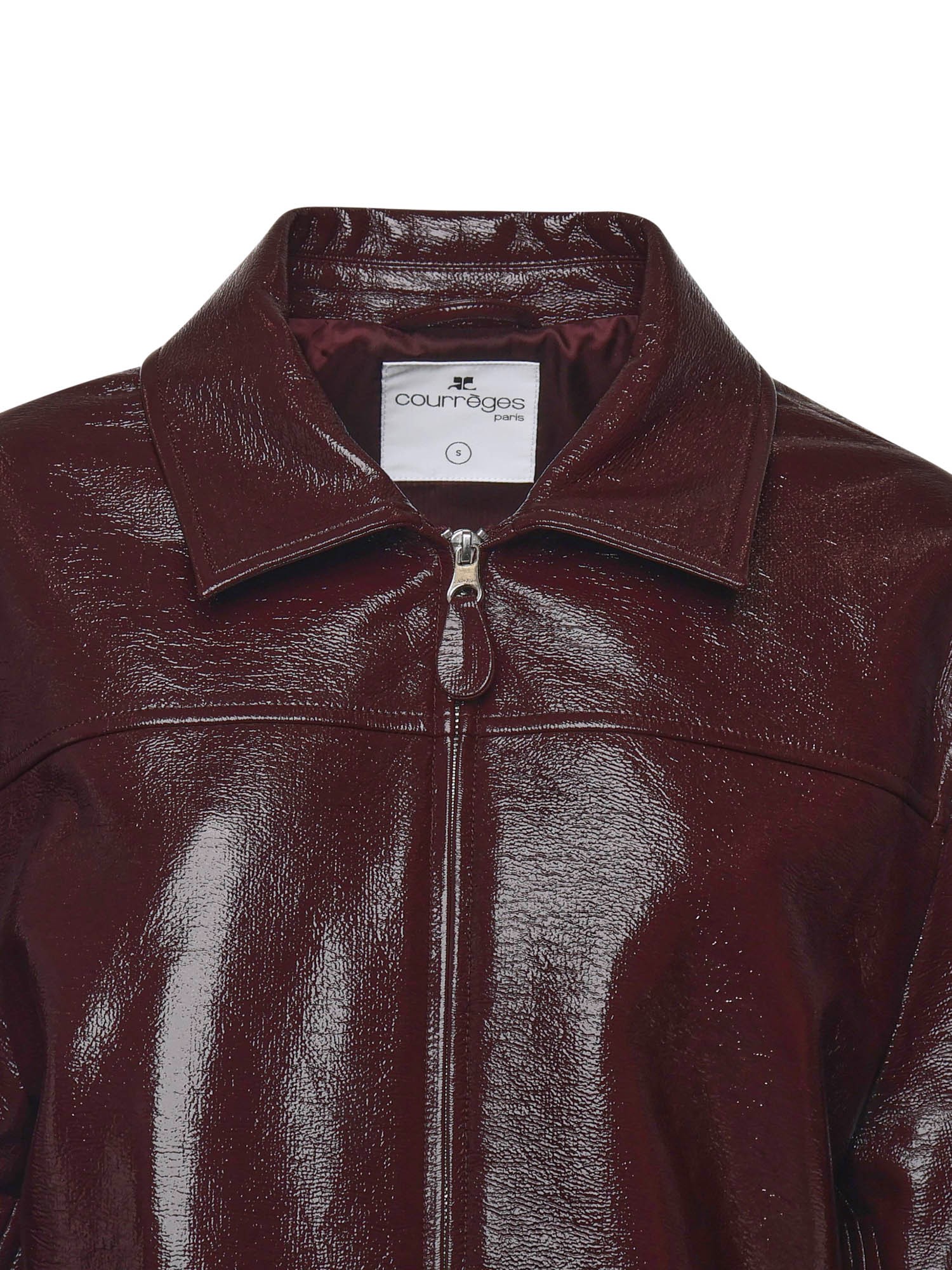 courreges Lederen jasje