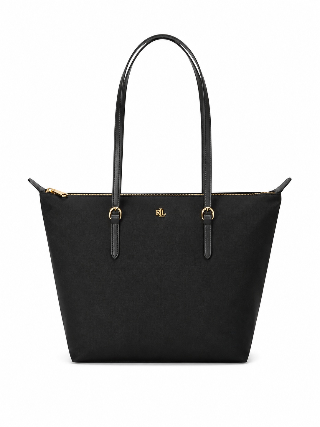 LAUREN RALPH Shopper Reißverschluss Emblem für Damen schwarz