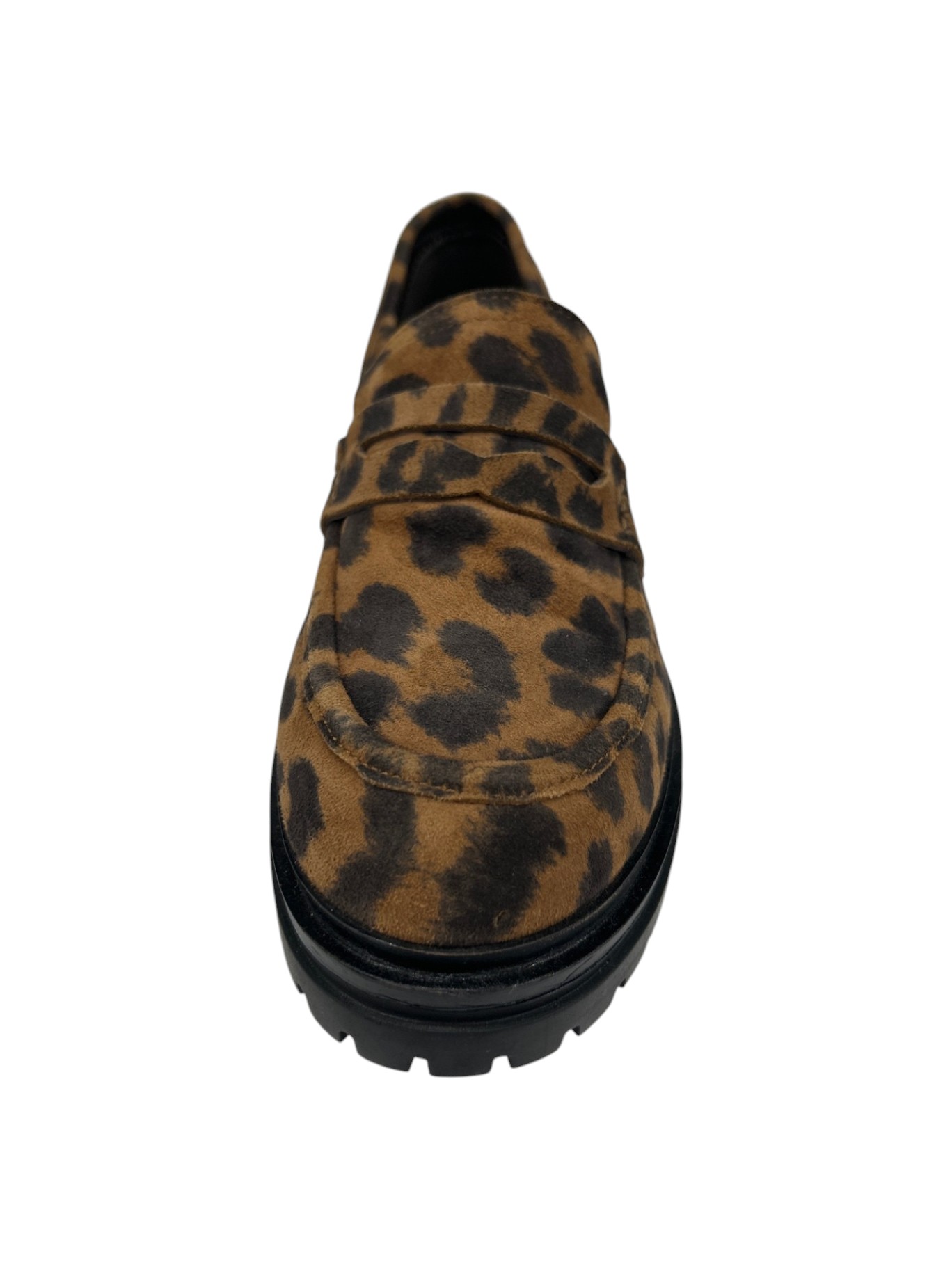 EMANUELLE VEE Mocassini Leopardo in Pelle Scamosciata