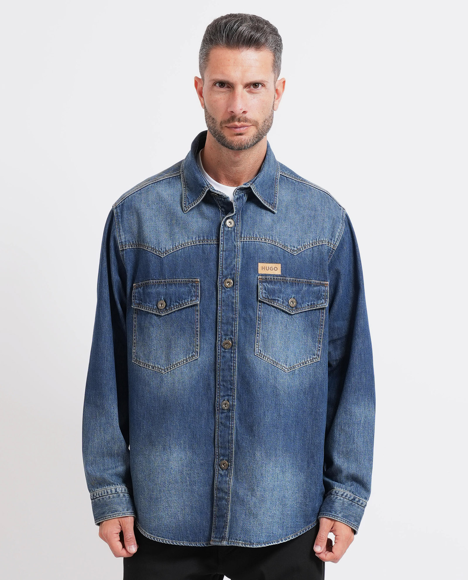 HUGO Camicie Blu