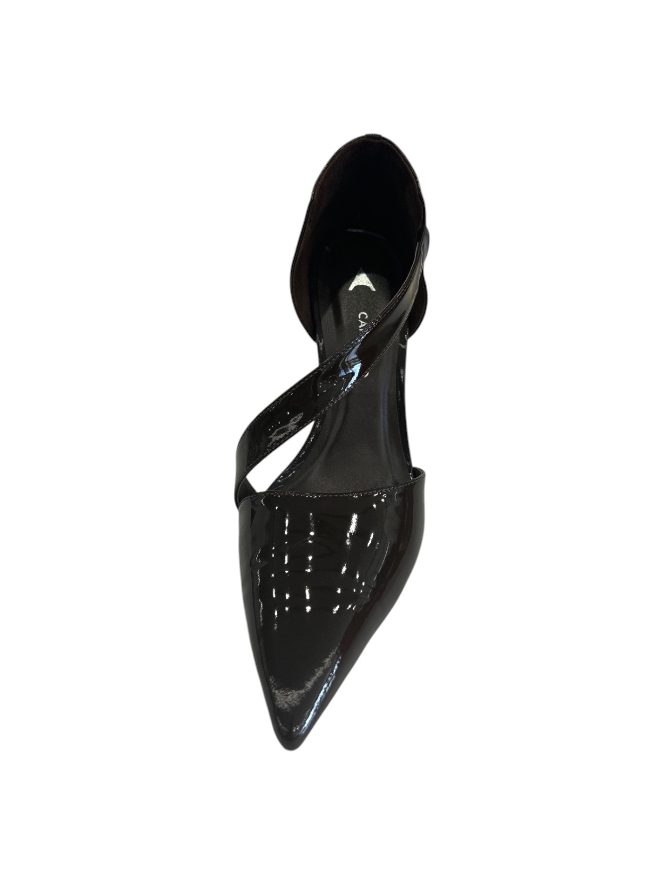 Carrano Décolleté Donna in Pelle Lucida Mora con Tacco 8 cm