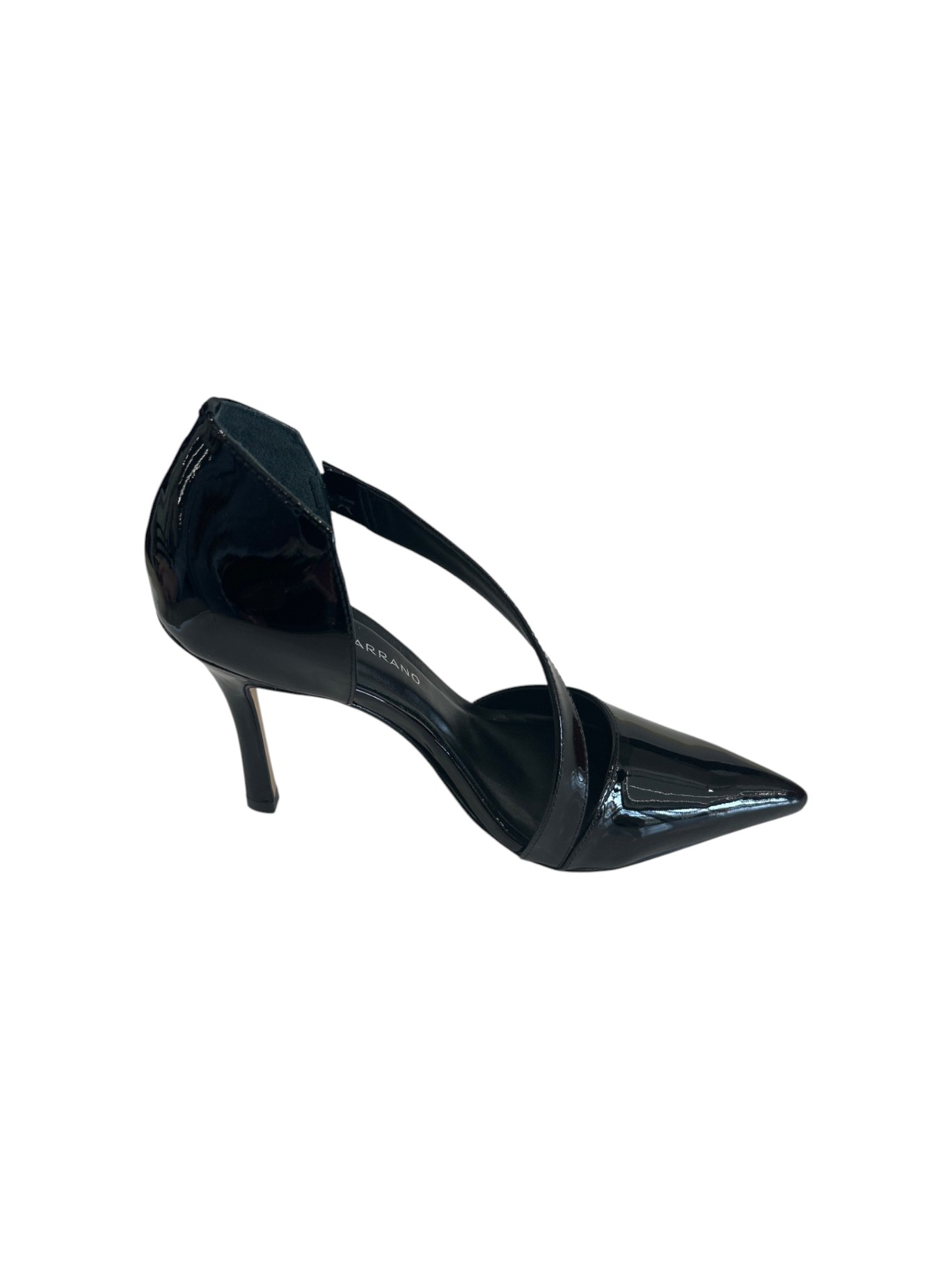 Carrano Décolleté Donna in Pelle Lucida Mora con Tacco 8 cm