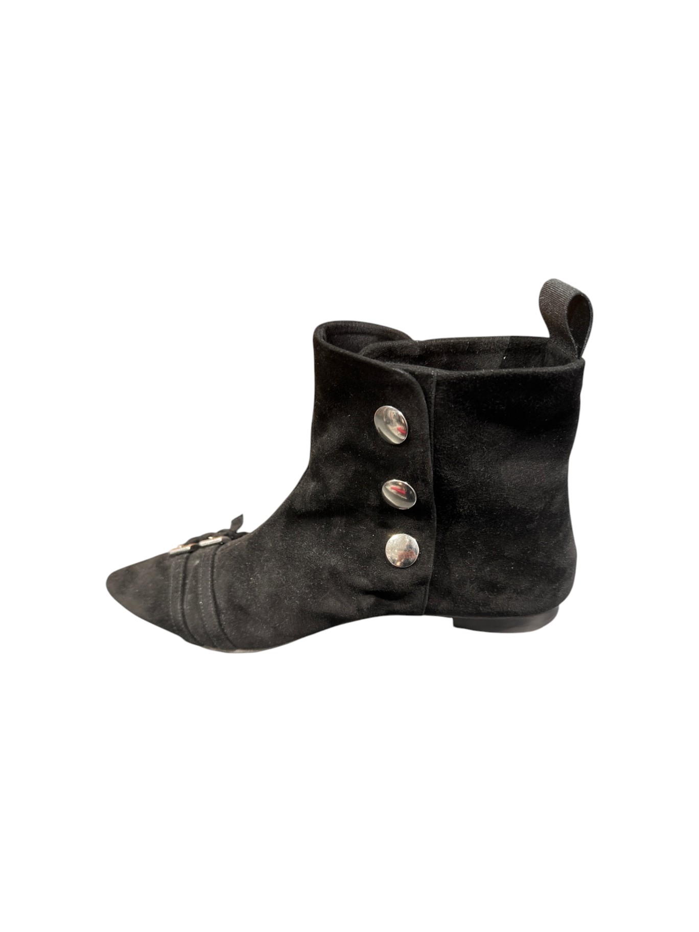 TOD'S Stivaletti Donna in Camoscio Nero con Dettagli Metallici