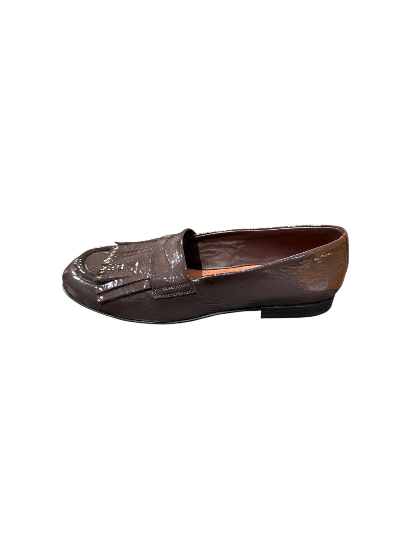 Alexander Hotto Mocassini Donna in Pelle Moro con Dettagli in Metallo