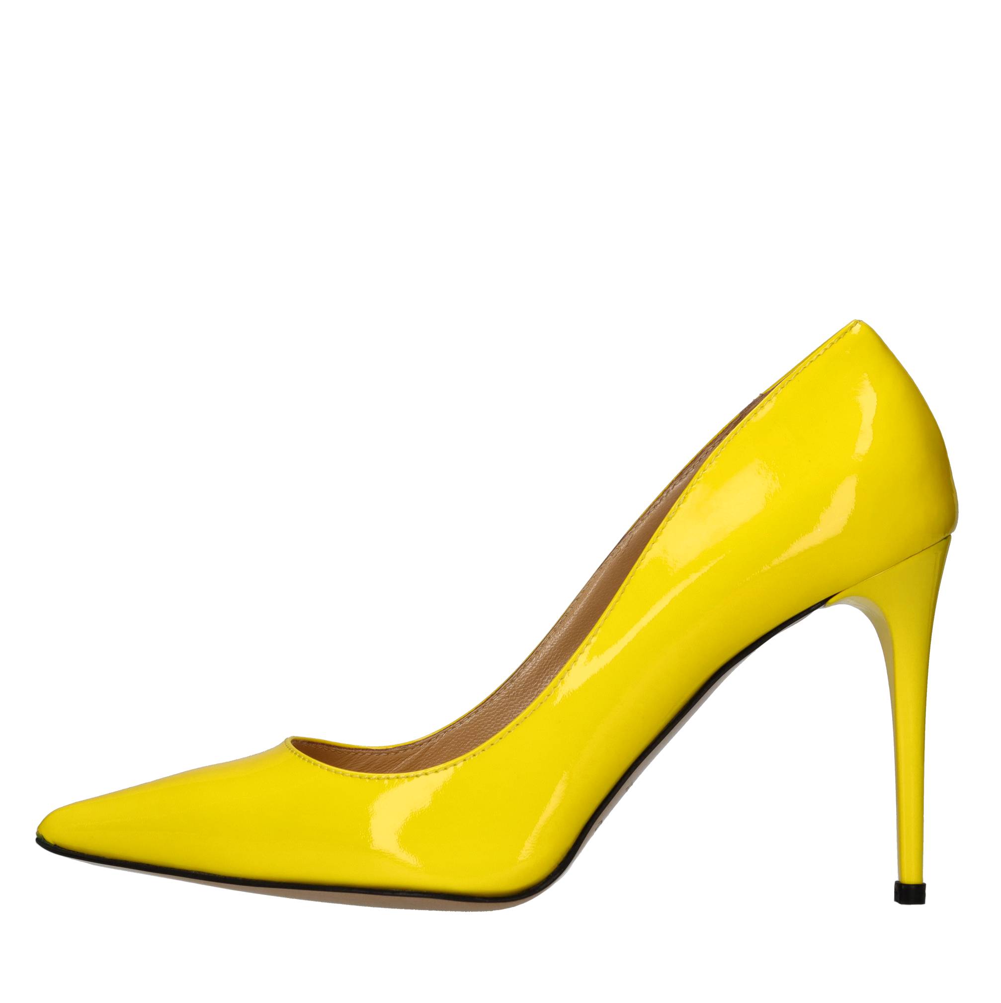 Bruglia Bruglia Schuhe mit gelbem Absatz, giallo vivaci