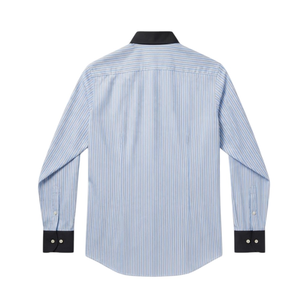Valentino Garavani Camicia Maglieria Strisce Blu e Bianco