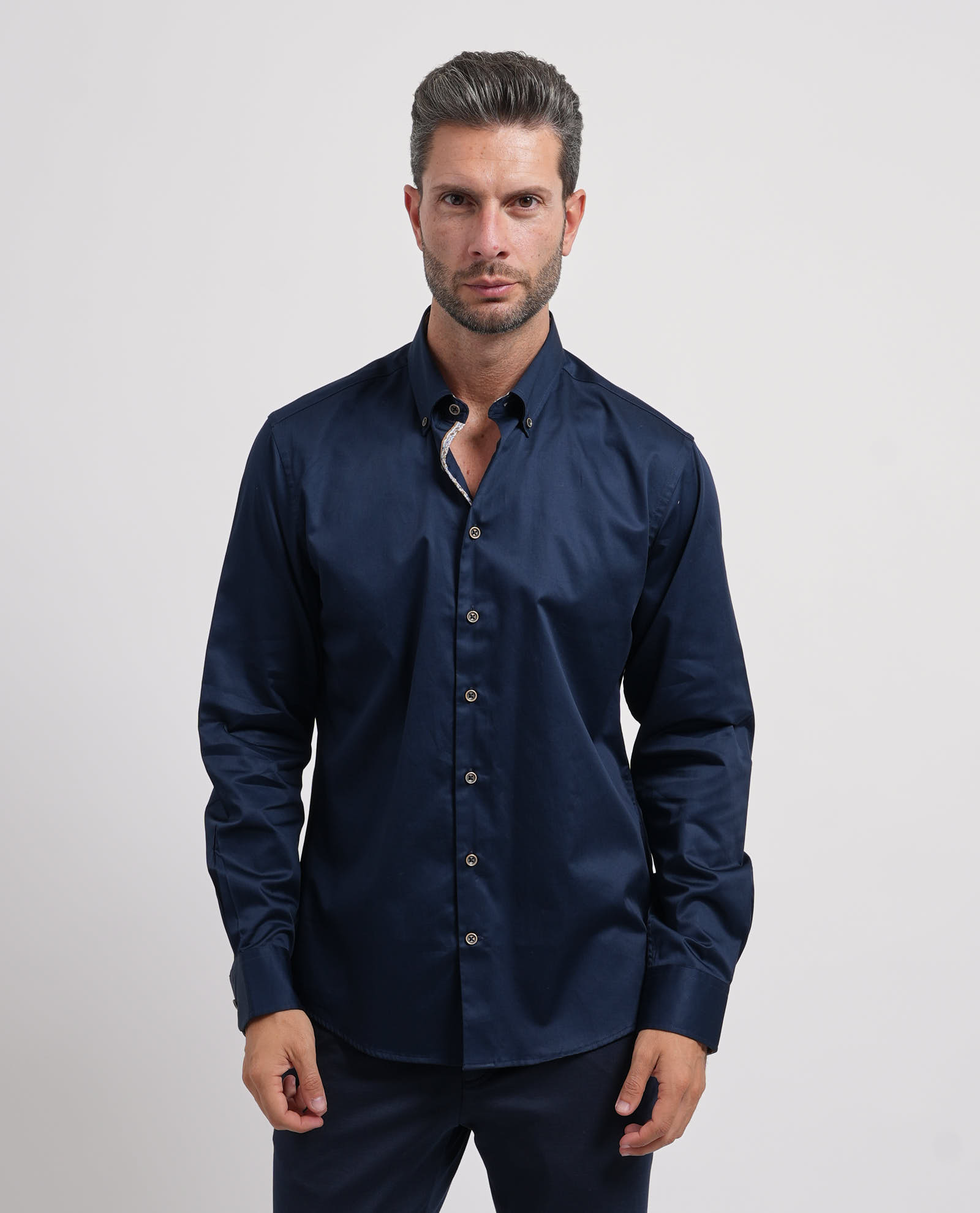 Bugatti Blauwe hemden