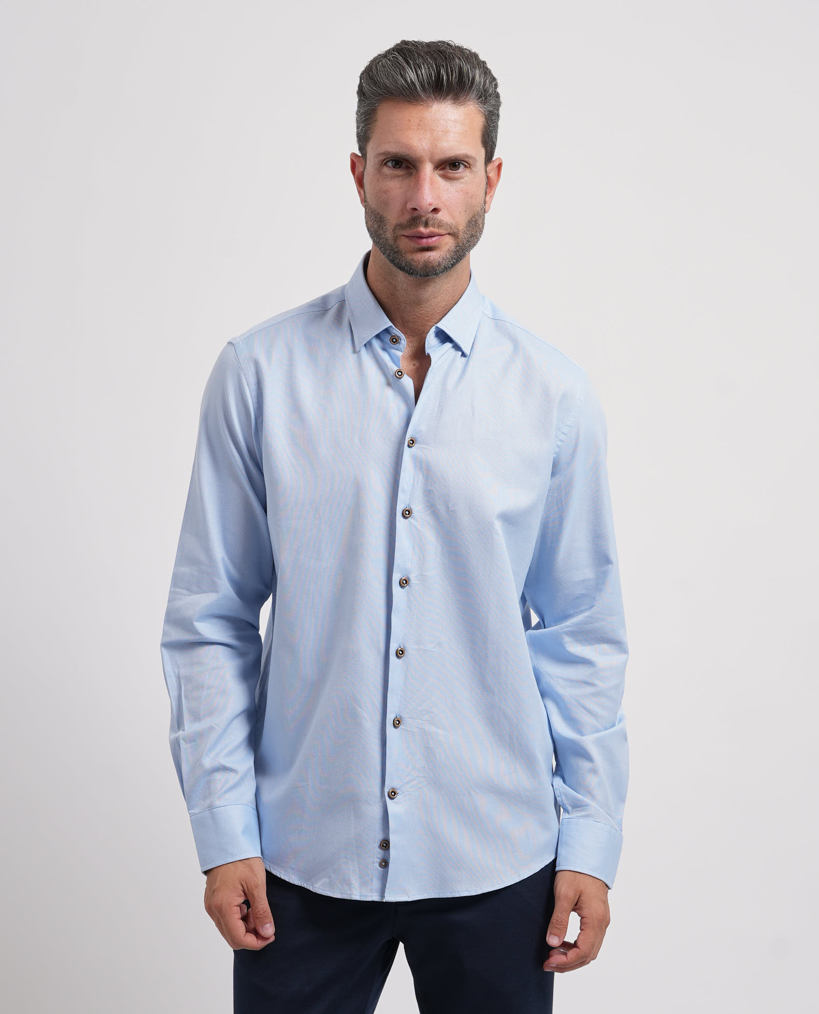 Bugatti Blauwe hemden