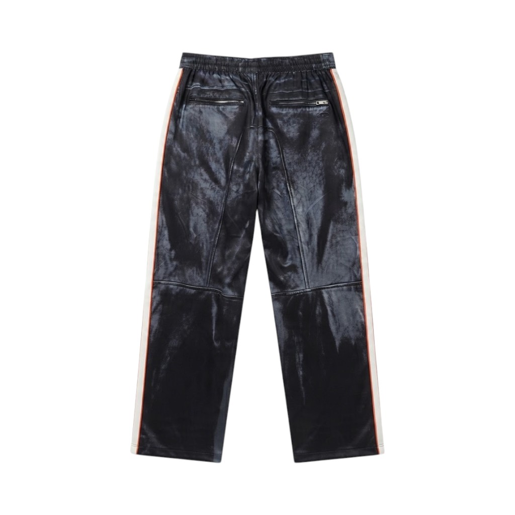 DIESEL Pantaloni in Fantasia Nera con Dettagli a Striscia