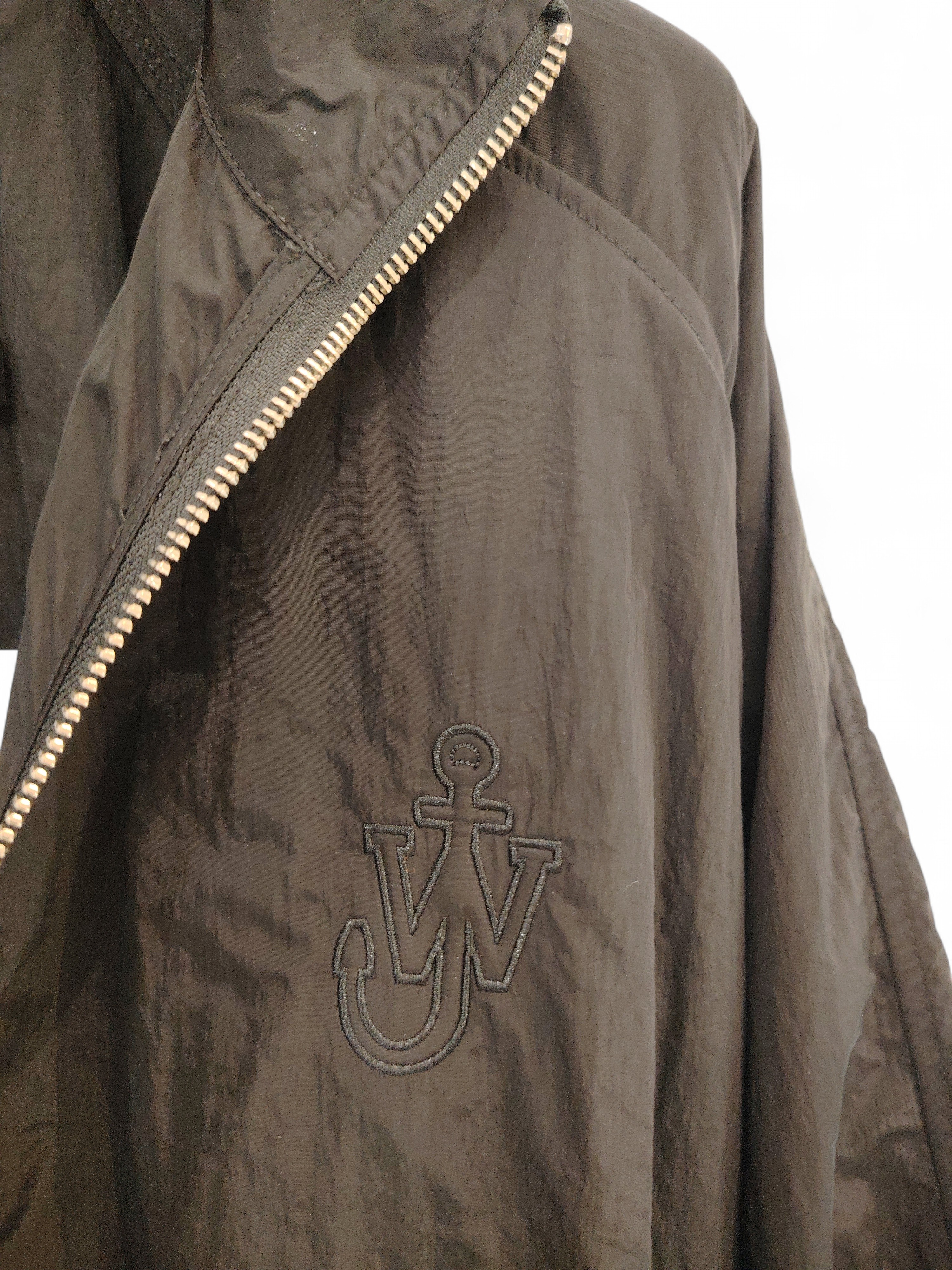 JW Anderson Giacca con Zip in Nylon Nero