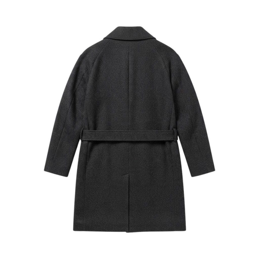 MAISON STUDIO APPAREL Giacca Cappotto Marrone in Tessuto Elegante