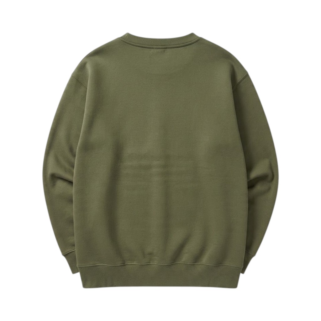 Arte Felpa Verde con Logo Ricamato