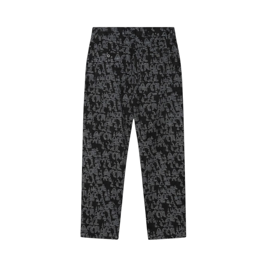 ARTE Pantaloni con Stampa Grafica in Nero e Bianco