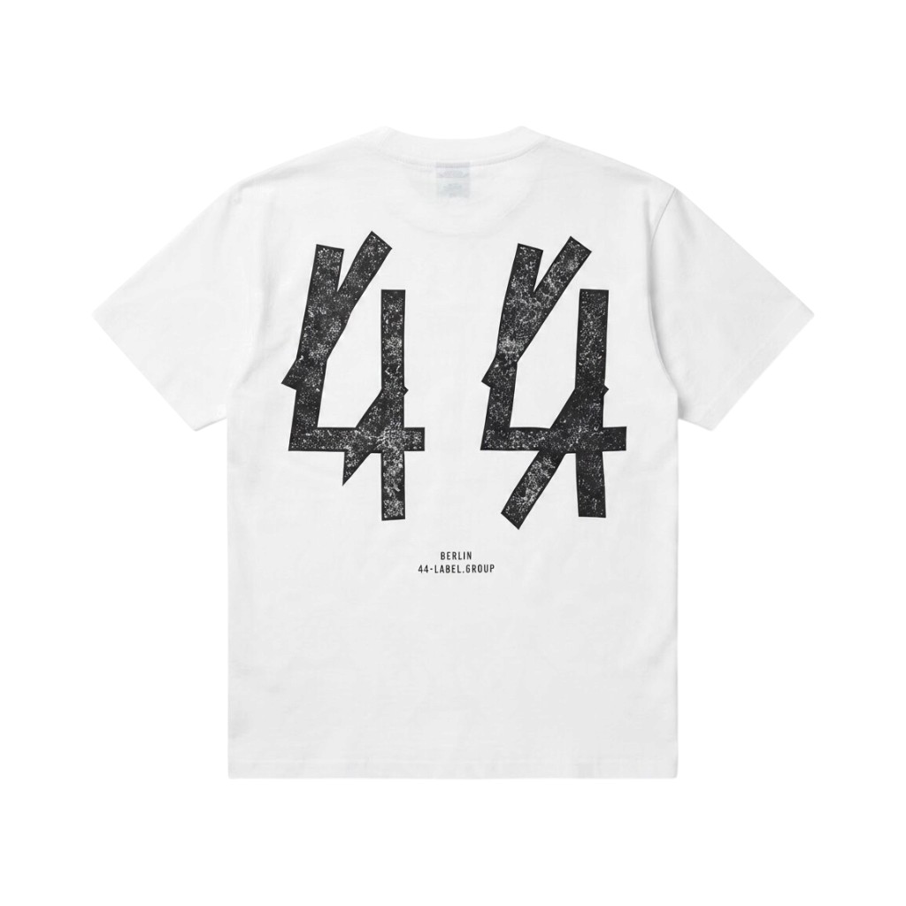 44 LABEL GROUP T-shirt Maglieria Nera con Dettagli Rossa