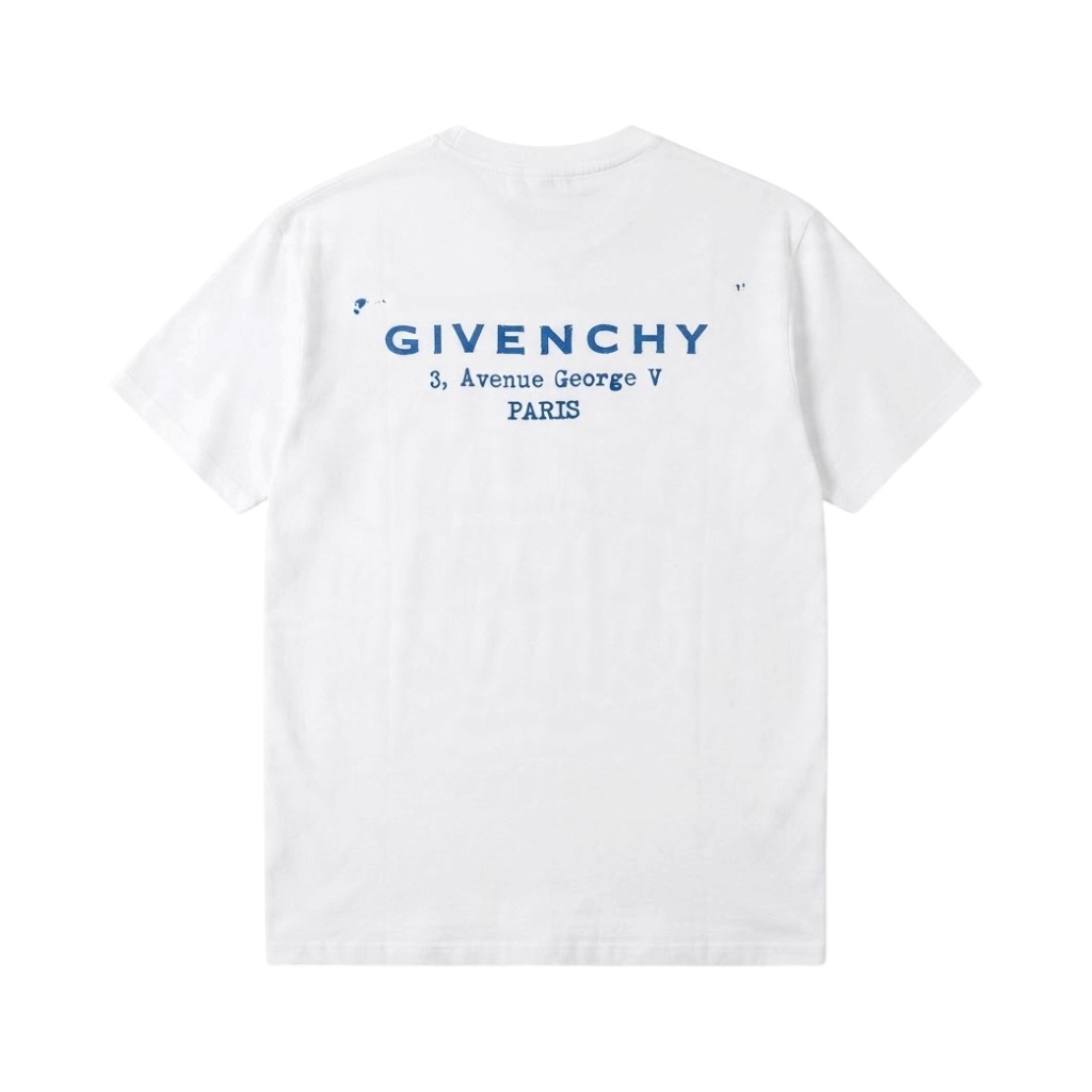 Givenchy Maglieria T-shirt Bianca con Stampa Retro