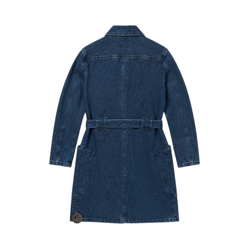 A.P.C. Vestito Denim Blu con Cintura e Bottoni