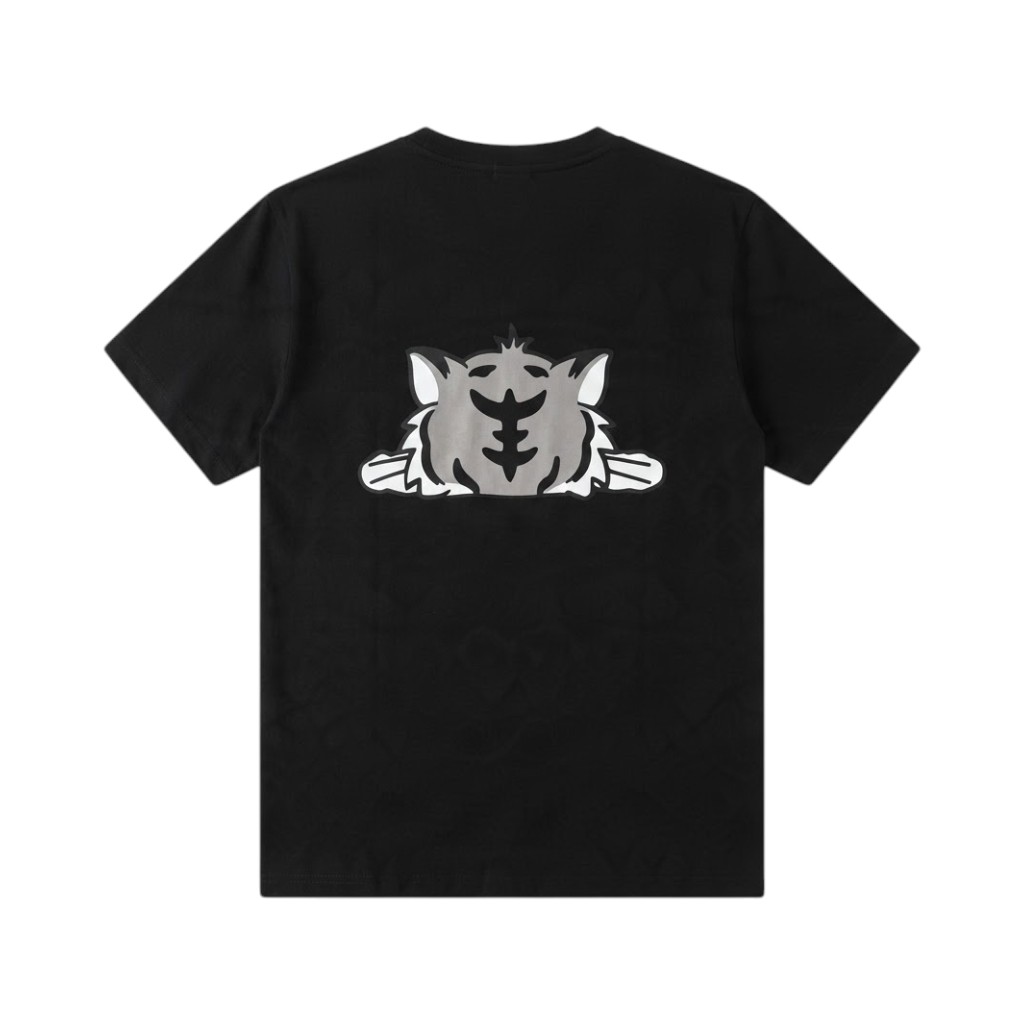 KENZO Maglieria T-shirt Nero con Stampa Iconica