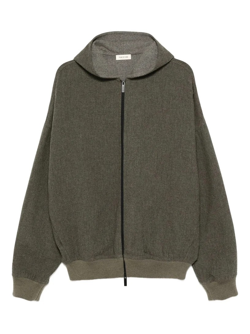 Fear of God Giacca con Zip Uomo Verde Militare – FG25FW32-337HDW